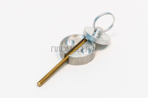 Опечатывающее устройство с откидным штоком алюминий (дюраль)